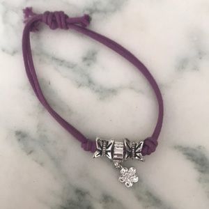 Purple Flower Bracelet